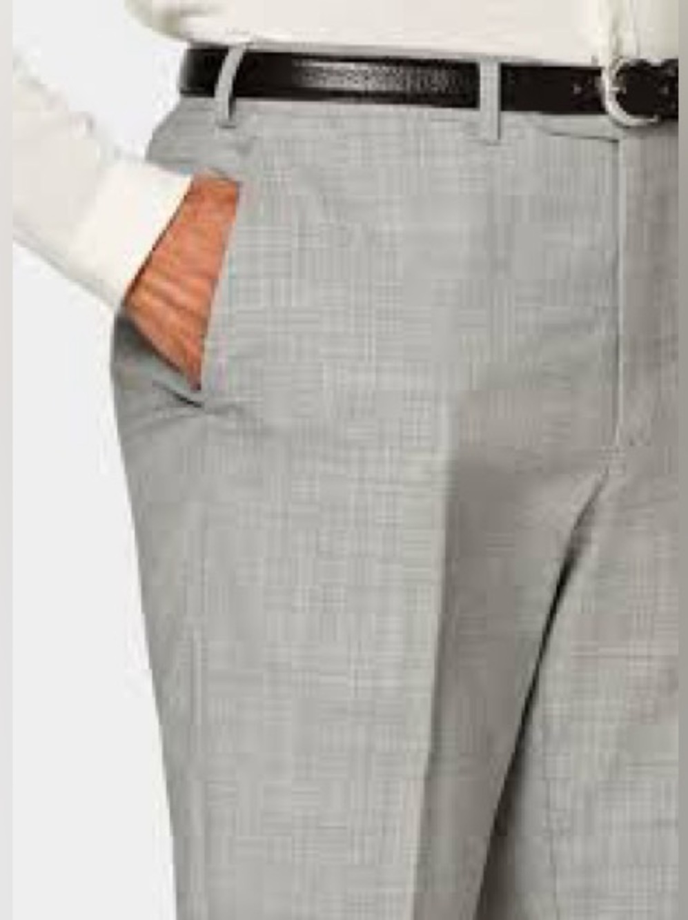 Banana Republic Gray Dress Pants with Navy Waistband